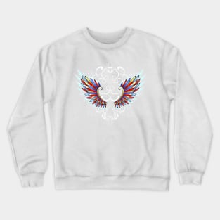 Stained Glass Wings ( Rainbow Wings ) Crewneck Sweatshirt